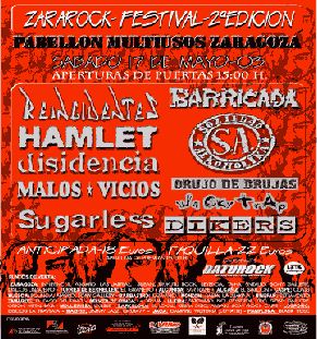 Cartel anunciador del Zararock 2003
