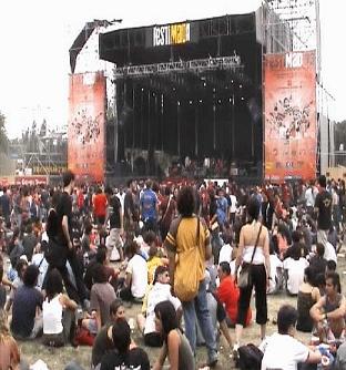 Horas antes del concierto de Marilyn Manson