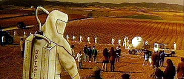 El árido paisaje de Cariñena se ajusta perfectamente a la particular y fascinante estética de la película