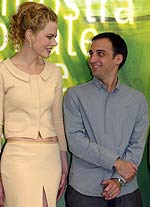 Alejandro y Nicole Kidman presentando la película en la mostra de Venecia