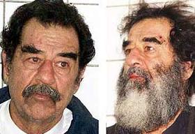 Sadam Hussein, con evidente mal aspecto, tras su captura