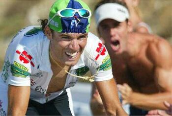Alejandro Valverde durante la cronoescalada a Sierra Nevada
