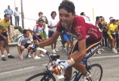 Paco Mancebo en la subida al alto de Aitana