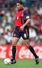 Hierro con la selección española