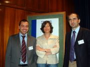 De izquierda a derecha, Samuel Barraguer, Mavi Doñate y Alfonso Sánchez Tabernero